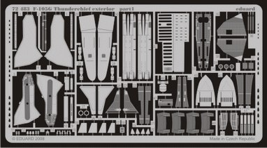 Detailset Republic F105D Thunderchief exterior (Trumpeter) E72-483