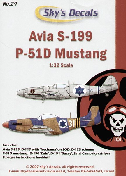 Israeli First Fighters (Avia S199, P51D Mustang) SKS3229