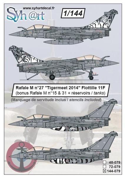 Dassault Rafale M No27 (Tigermeet 2014 Flotille 11) 144-079