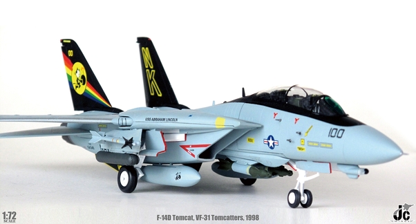 F14D Tomcat (US Navy, USN VF-31 Tomcatters, NK100, USS Abraham Lincoln, 1998) JCW-72-F14-001