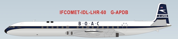 DH106 Comet 4 (BOAC) G-APDB with Stand IFCOMET-IDL-LHR-60-P