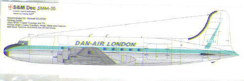 Douglas DC4/C54 (Dan-Air London Blue Scheme) sm44-35