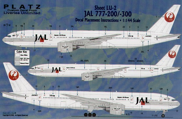Boeing 777 (Japan Airlines - Starjet) lu-2
