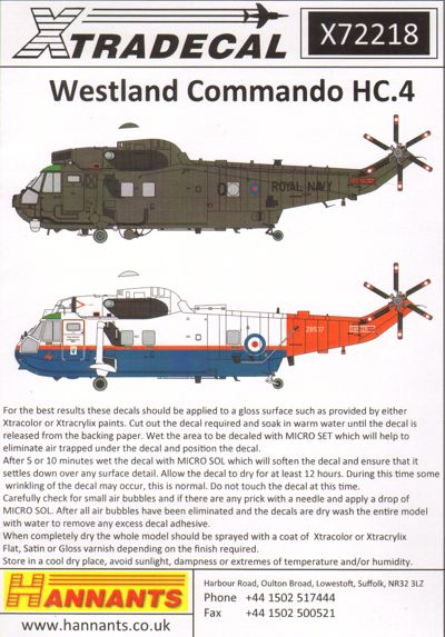 Westland Commando (Sea King) HC.4 X72218