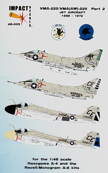 VMA225 / VMA(AW)225 Jet Aircraft (A4C/E, A6A) 48-005