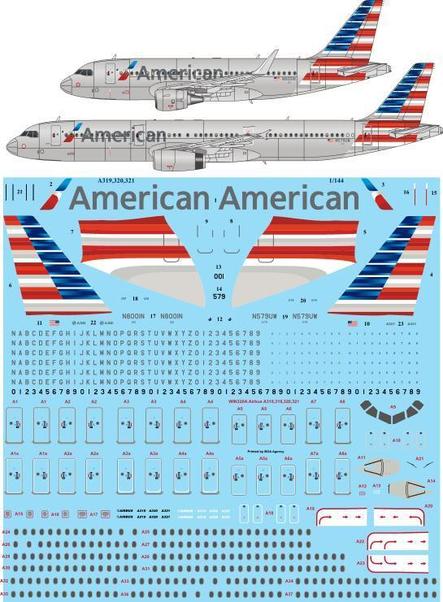 Airbus A319/A320/A321 (American Airlines) AA144-AIRBUS