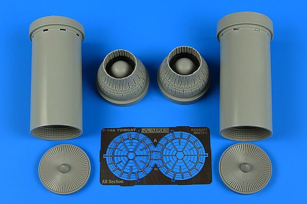 F14A Tomcat exhaust Nozzles- Closed (Tamiya) 4700