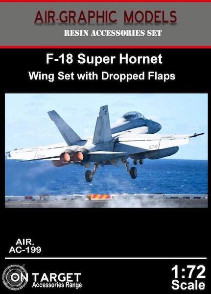 F18 Super Hornet Wing with dropped flaps (Hasegawa, Academy) AIR.AC-199