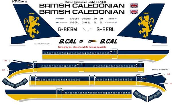 Douglas DC10-30 (British Caledonian - Early Scheme) 144-35
