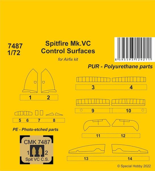 Spitfire Mk.VC Control Surfaces(Airfix)  CMKA7487