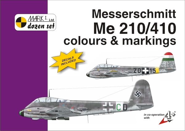 Messerschmitt 210/410 Colours & Markings + decals MKD72010