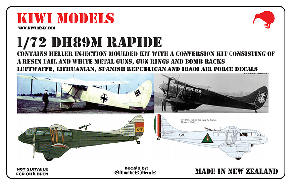 De Havilland DH89M Rapide Kiwi-DH89M