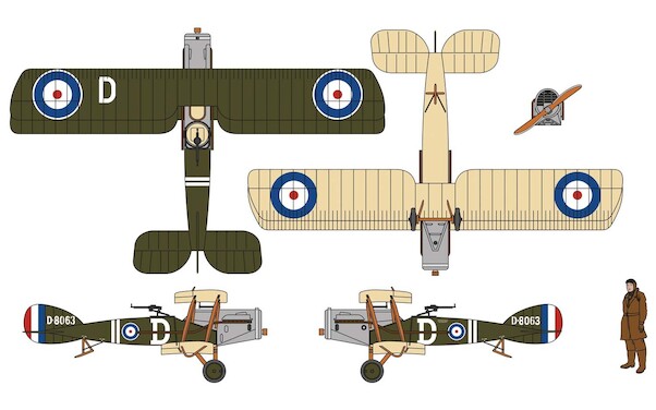 Bristol F2B Fighter D-8063, RAF No.139 Squadron, Villaverla, Italy, Sept 1918 AA28801