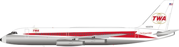 Convair CV880 TWA Trans World Airlines N806TW With Stand IF880TW0129P