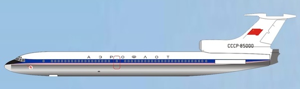 Tupolev Tu154 Aeroflot prototype CCCP-85000 AC419958
