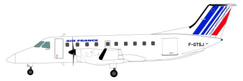 Embraer EMB120 Brasilia (Air France) FR14101