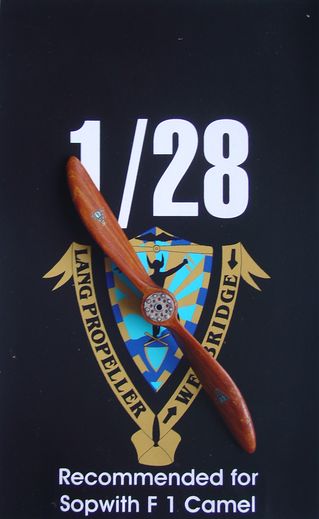 Hand made wooden prop Lang for Sopwith F1 Camel LFP2802