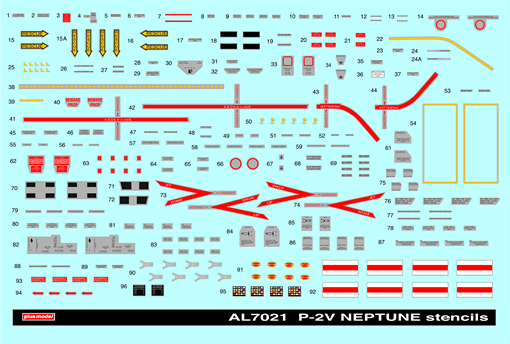 Stencils for P2V Neptune (White-Grey Scheme!) AL7021