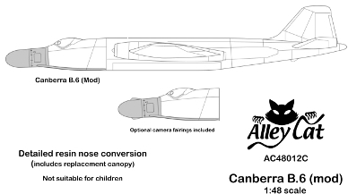 B6 Mod. Canberra conversion (Long nose) (Airfix) ac48012c