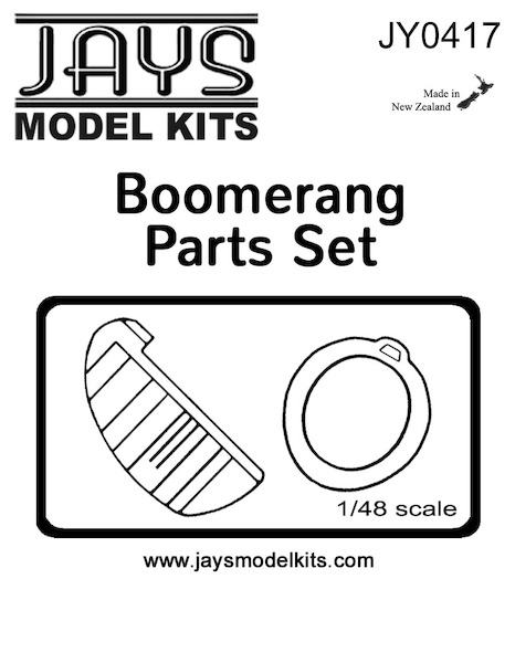 Boomerang Parts set (Rudder & cowling front) jy0417