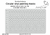 circular vinyl painting masks ARC72-FR06