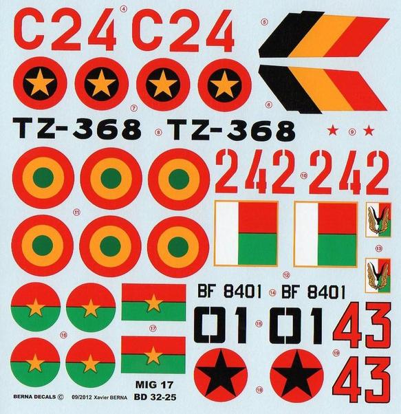 African Air Forces Mikoyan MiG-17 BD32-25