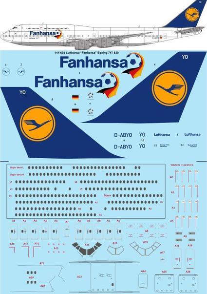 Boeing 747-8 (Lufthansa 'Fanhansa