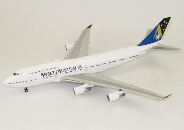 B747-400 (Ansett Australia) VH-ANB with stand IF744AN003