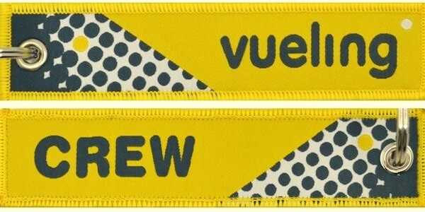 Keyholder with Vueling on one side and (Vueling) crew on other side  KEY-VUELING