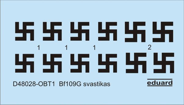 Messerschmitt BF109G-6 Swastica's (Eduard) D48028