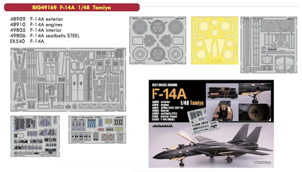 Detailset Grumman F14A Tomcat (Tamiya) BIG49169