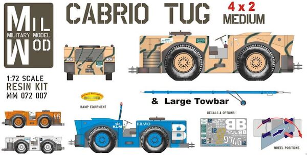 Hugh Paymover T-300S Cabrio Tug 4x2 with large Towbar (KLM, Saudi AF) MM072-007
