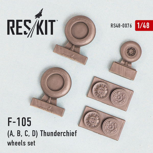 Republic F105 (A, B, C, D) Thunderchief Wheels set RS48-076