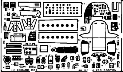 Detailset Douglas A20G (Interior) E48-126