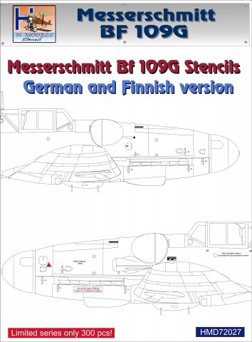 Messerschmitt BF109G stencils, German and Finnish HMD72027