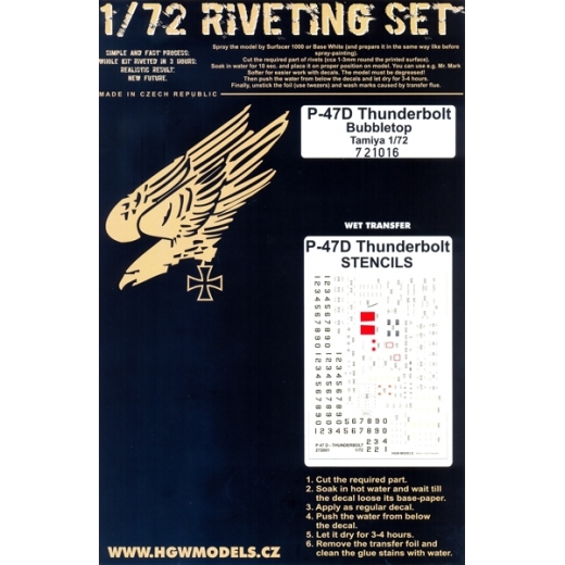 Super Set Republic P47D Thunderbolt Bubbletop (Tamiya) HGW721016