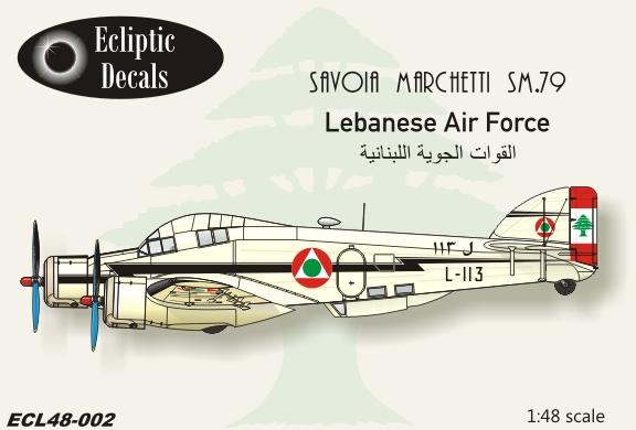 Savoia Marchetti SM79 (Lebanese AF) ECL48-002