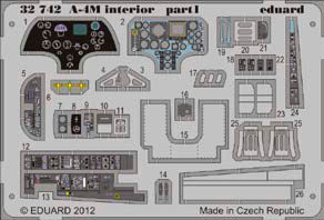 Detailset Douglas A4M Skyhawk SA Interior (Trumpeter) E32-742