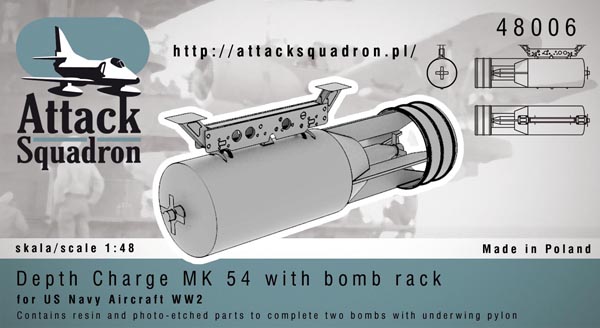 Depth Charge MK54 wirth Bomb rack AS48006