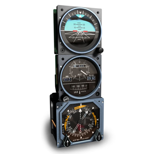 B737 Standby Instruments set - Profesional Version (GSA-055 usb interfase required) GSA-SBIP
