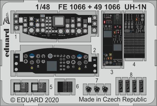 Detailset Bell UH1N Huey (KItty Hawk) FE1066