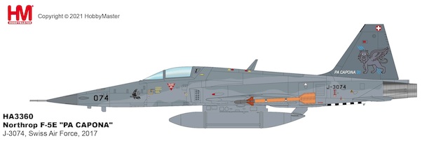 Northrop F-5E Tiger II Swiss Air Force, J-3074 Pa Capona 2017 HA3360
