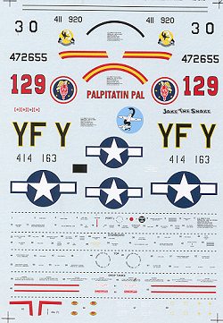 48-818 North American P51D/F6K Mustang (431FS, 458 FS, 110TRS) 48-818