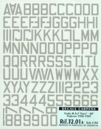 WW2 RAF Codes Grey (Fighters) 32.01