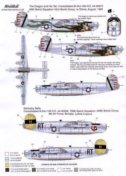 B24J Liberator (Dragon and his tail, Short Snorter, Kentucky belle) x72082
