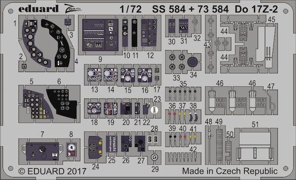 Detailset Dornier Do17Z-2 (ICM) ss584
