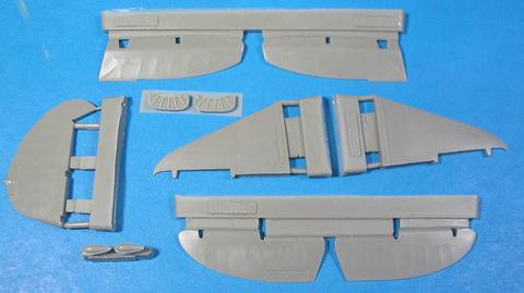 Lavochkin La-5F/FN, La7 Control Surfaces, oil Cooler and bomb racks(Zvezda, Eduard) VDS48038