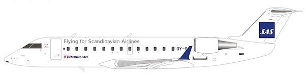 Canadair CRJ100LR SAS Scandinavian Airlines Operated by Cimber Air OY-RJI 51016