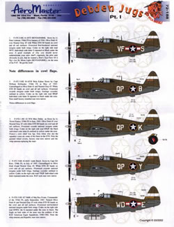Debden Jugs part 1 (P47D Razorback) AMD72-188