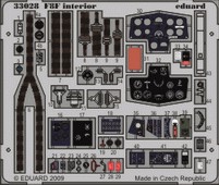 Self Adhesive Detailset Grumman F8F Bearcat Interior (Trumpeter) E33-028